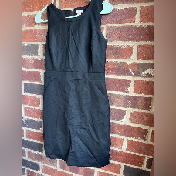 J. Crew Wool Blend Black Sheath Dress Size 2 Petite - Picture 5 of 9
